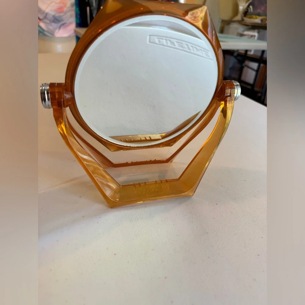 Vintage Mohawk USA Amber Vanity Mirror – Retro Mid-Century Style